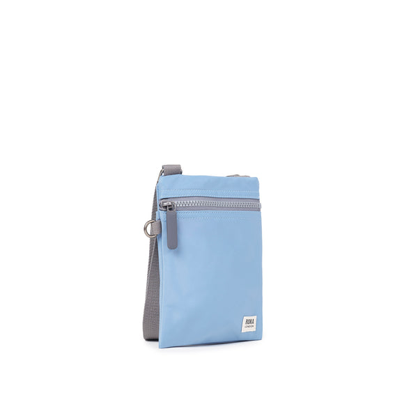 Roka London Chelsea Pocket Sling Bag In Retro Blue