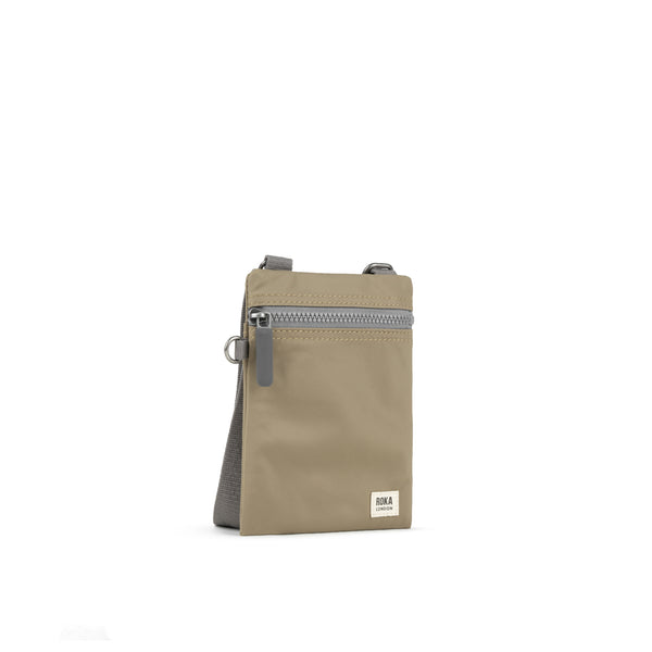 Roka London Chelsea Pocket Sling Bag In Taupe