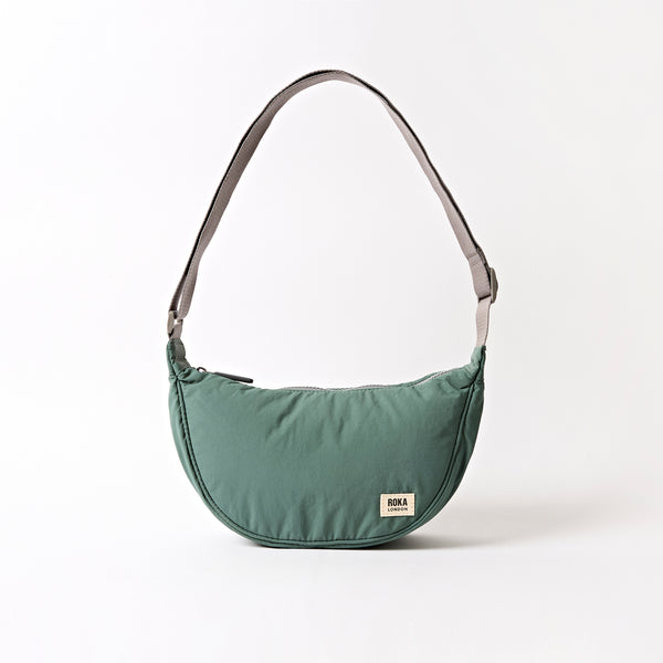roka london Farringdon Half Moon Bag in Arctic