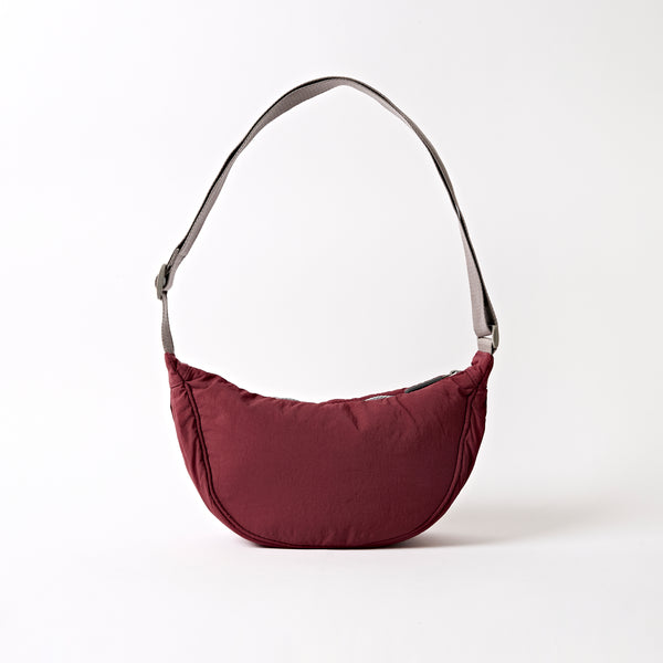 Roka London Farringdon Half Moon Bag In Bordeaux