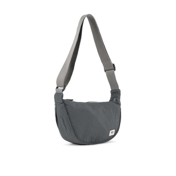 Roka London Farringdon Half Moon Bag In Charcoal