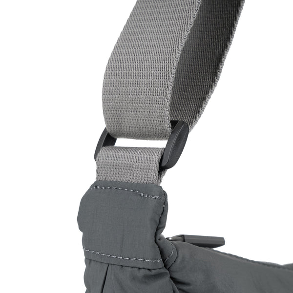 Roka London Farringdon Half Moon Bag In Charcoal