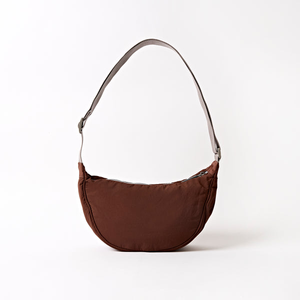 Roka London Farringdon Half Moon Bag In Chocolate