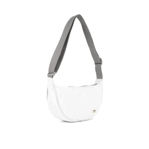 Roka London Farringdon Half Moon Bag In Coconut