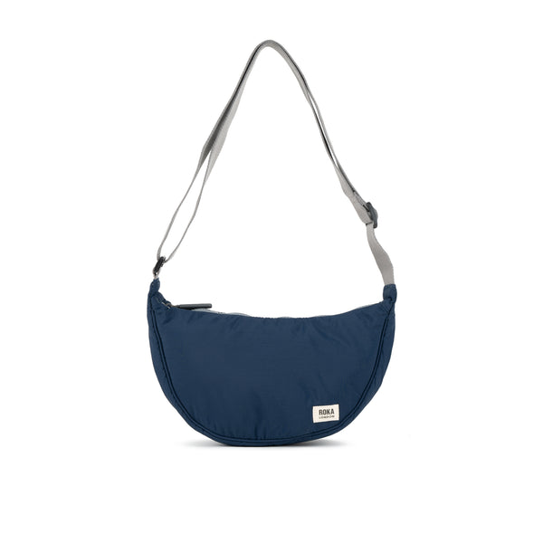 roka london Farringdon Half Moon Bag in Midnight
