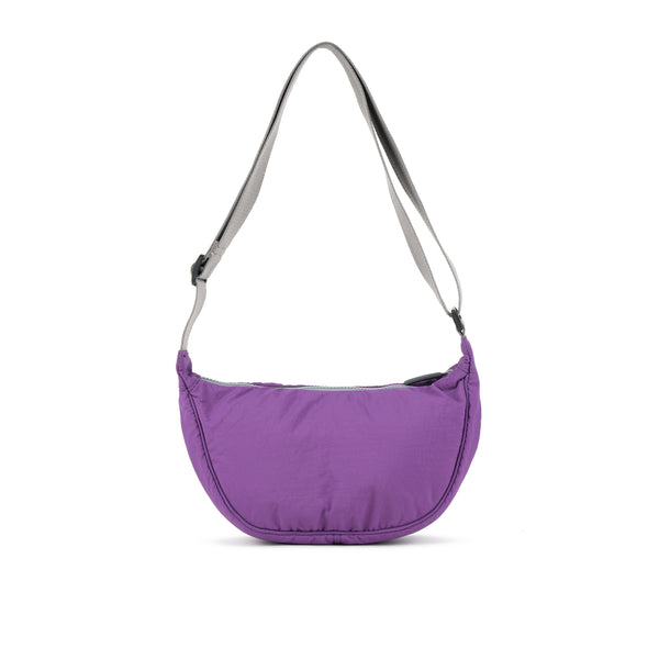 Roka London Farringdon Half Moon Bag In Purple