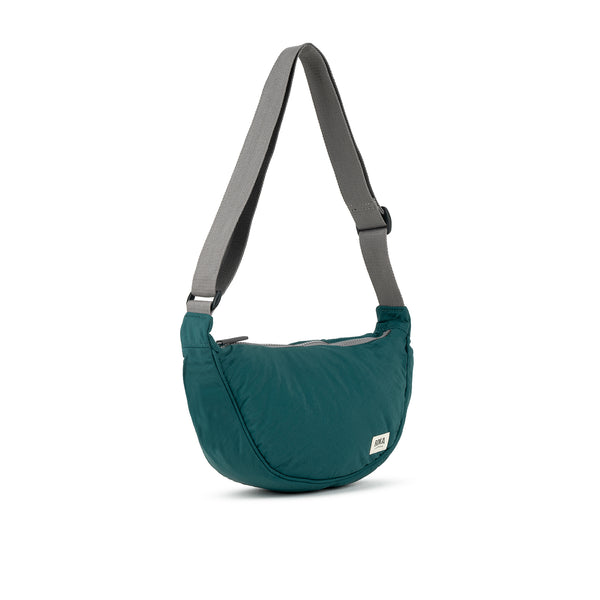Roka London Farringdon Half Moon Bag In Teal