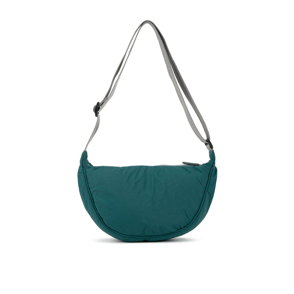 Roka London Farringdon Half Moon Bag In Teal