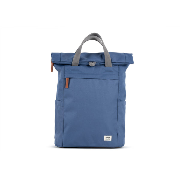 roka london Finchley Backpack in Burnt Blue
