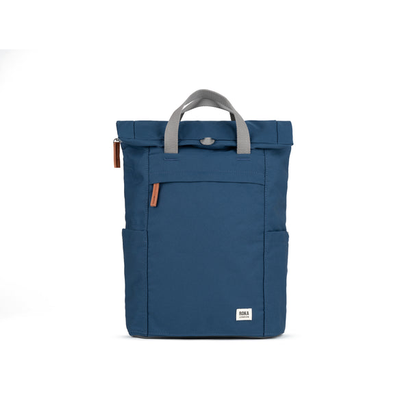 roka london Finchley Backpack in Deep Blue