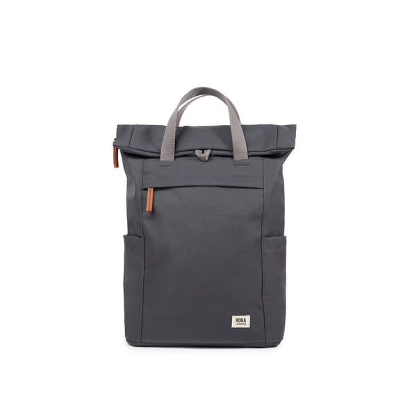 roka london Finchley Backpack in Faded Black