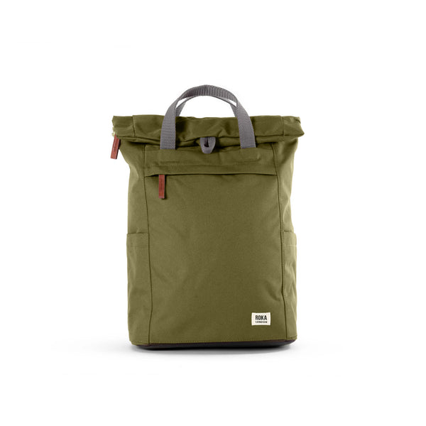 roka london Finchley Backpack in Moss