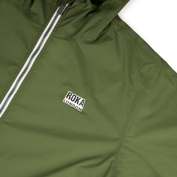Roka London Holborn Rain Jacket In Avocado