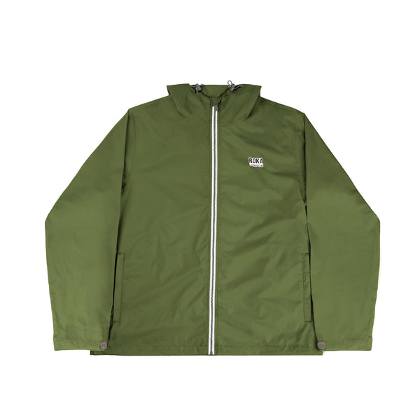 Roka London Holborn Rain Jacket In Avocado
