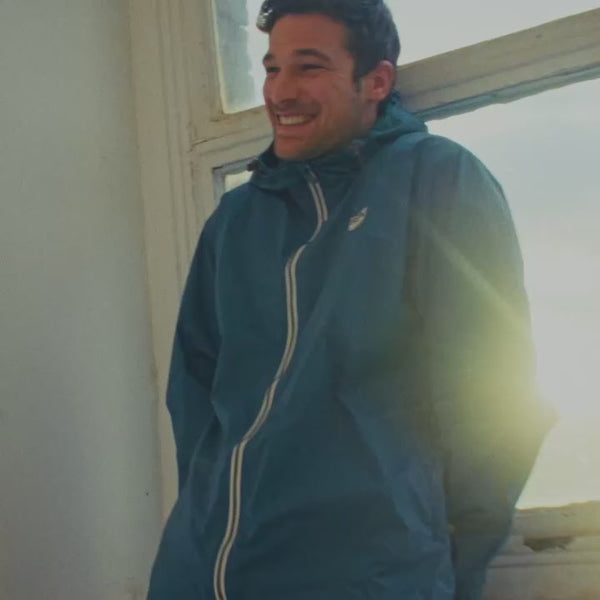 Roka London Holborn Rain Jacket In Burnt Orange