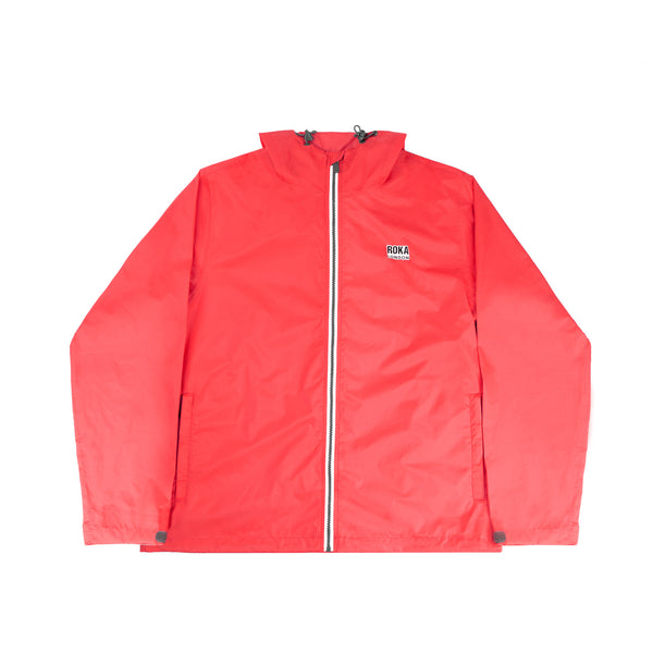 Roka London Holborn Rain Jacket In Poppy