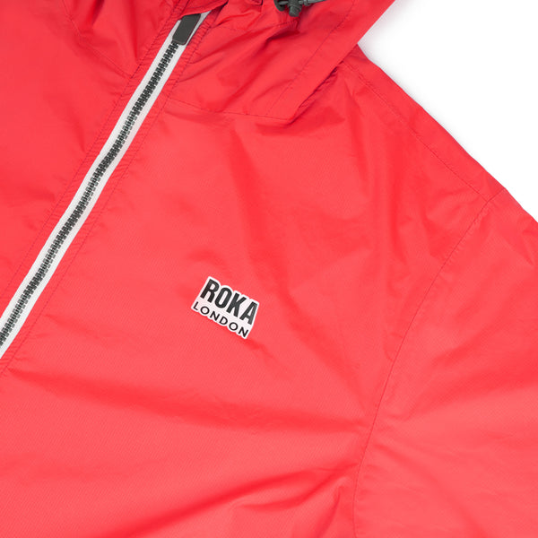 Roka London Holborn Rain Jacket In Poppy