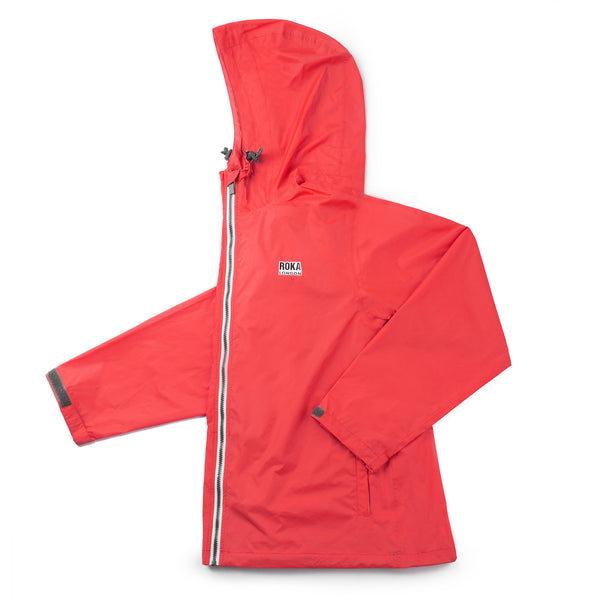 roka london Holborn Rain Jacket in Poppy