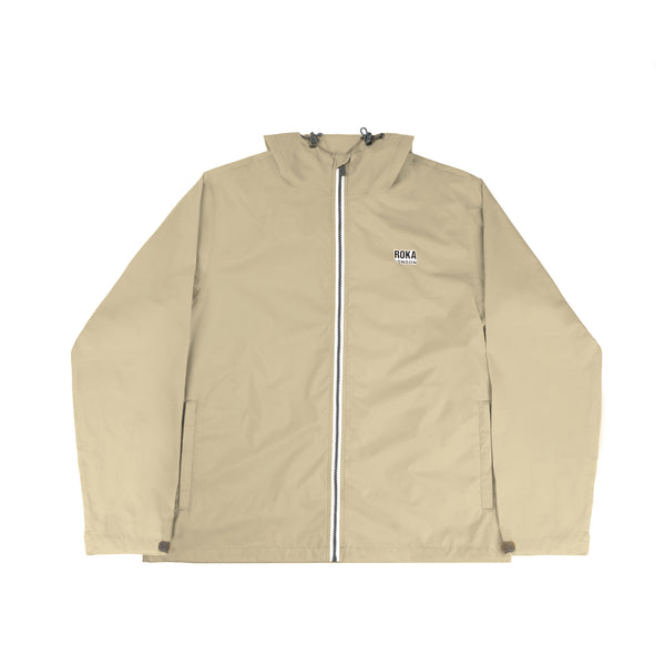 Roka London Holborn Rain Jacket In Taupe