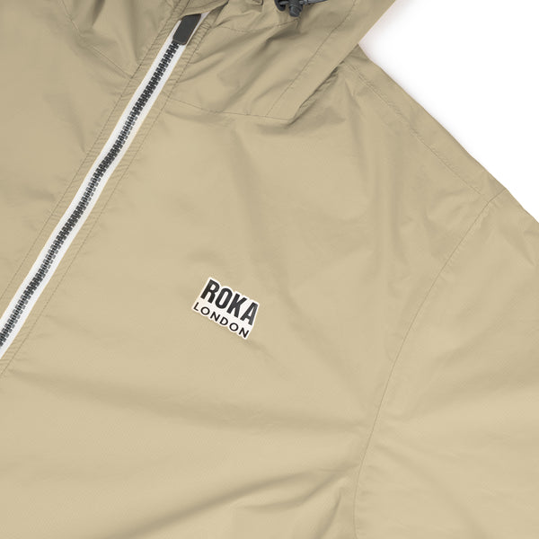 Roka London Holborn Rain Jacket In Taupe