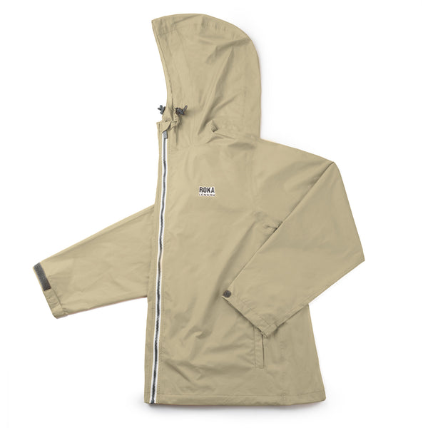 roka london Holborn Rain Jacket in Taupe