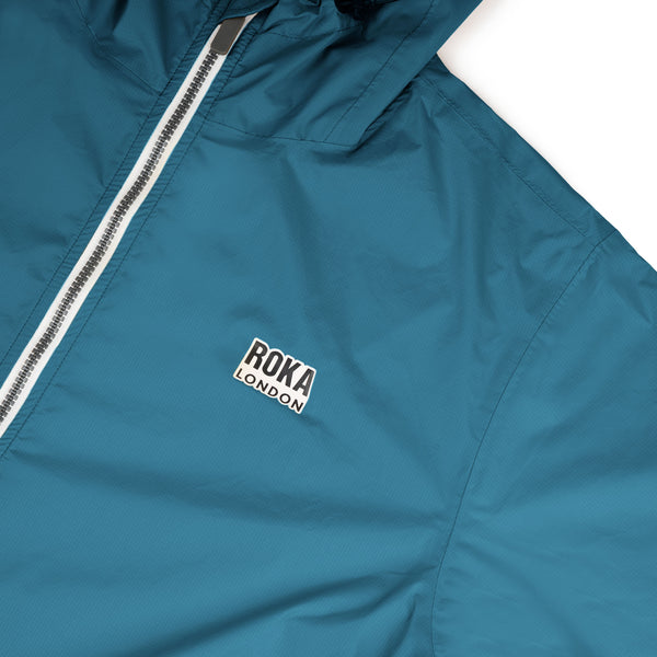 Roka London Holborn Rain Jacket In Teal