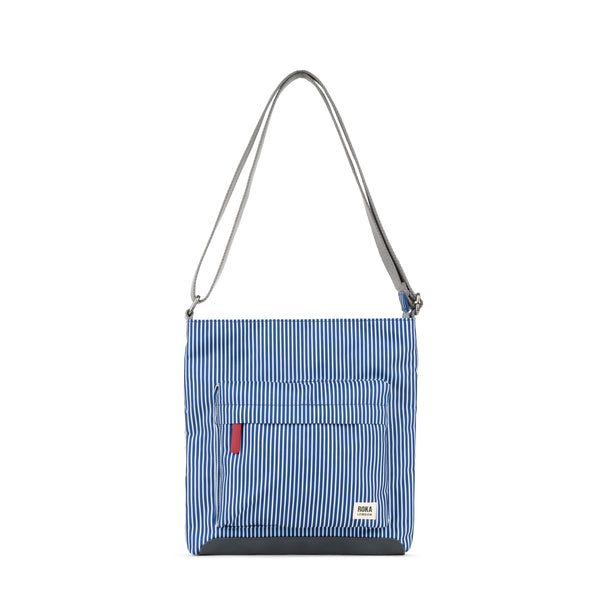 roka london Kennington Crossbody in Blue Hickory