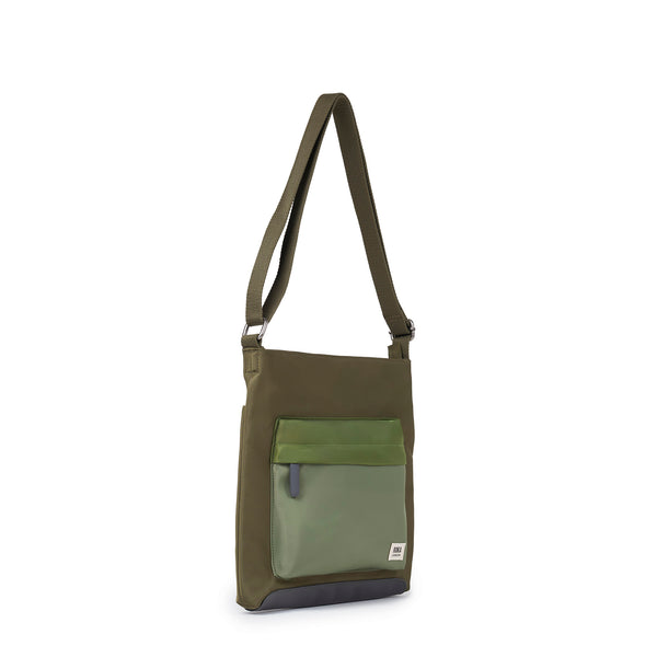 Roka London Kennington Crossbody In Military Tonal