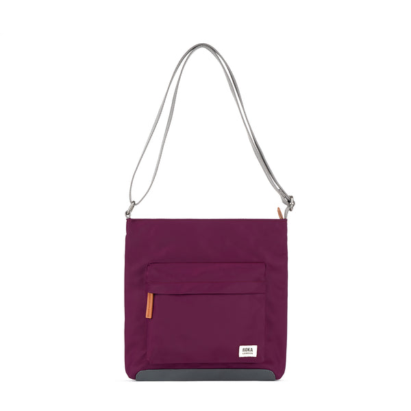 roka london Kennington Crossbody in Royal Burgundy