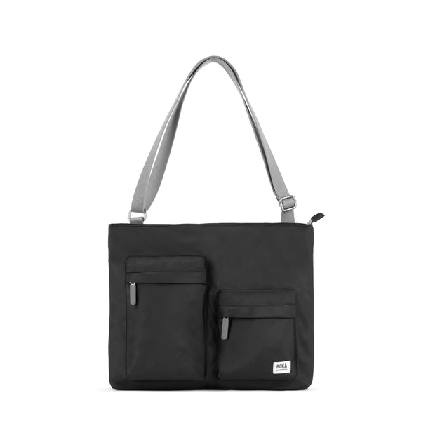 roka london Moorgate Messenger in Black