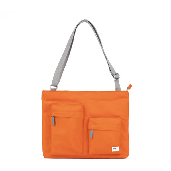 roka london Moorgate Messenger in Burnt Orange