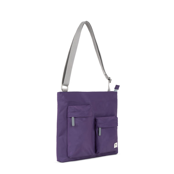 Roka London Moorgate Messenger In Majestic Purple