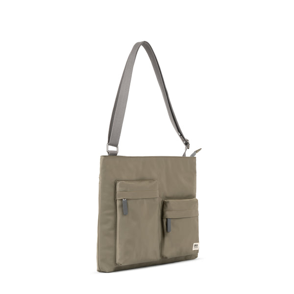Roka London Moorgate Messenger In Taupe