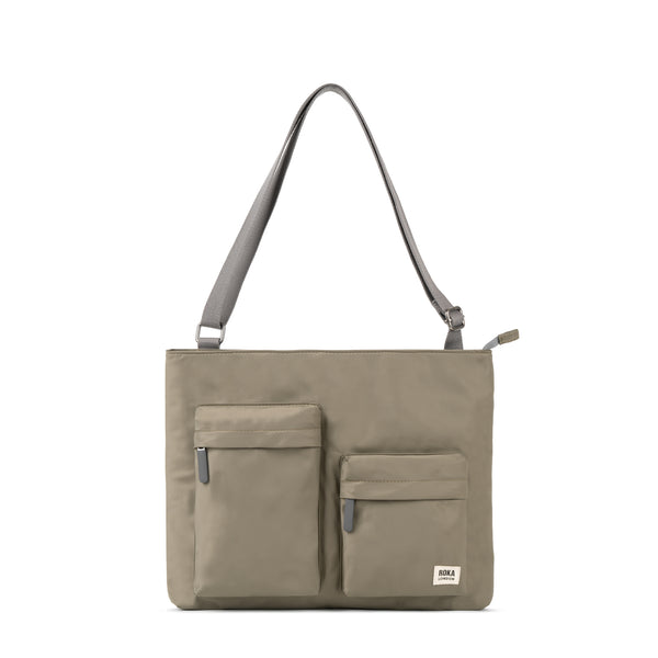 roka london Moorgate Messenger in Taupe