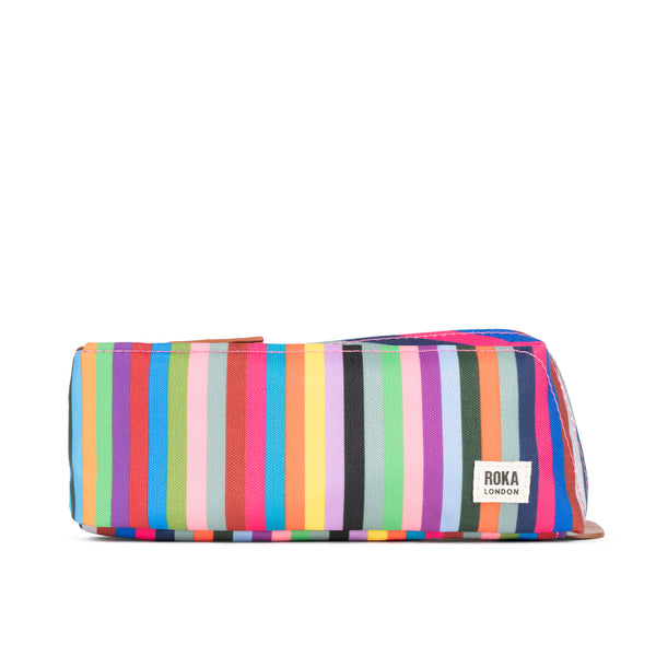 roka london Pimlico Pouch in Multi Stripe