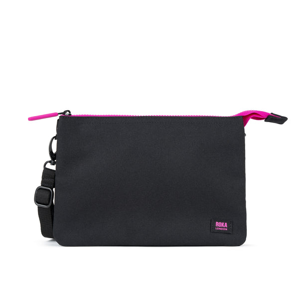 roka london Pink Label Carnaby Crossbody in Black