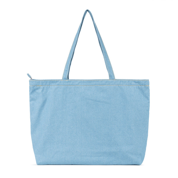 Roka London Portobello Tote In Light Wash Denim