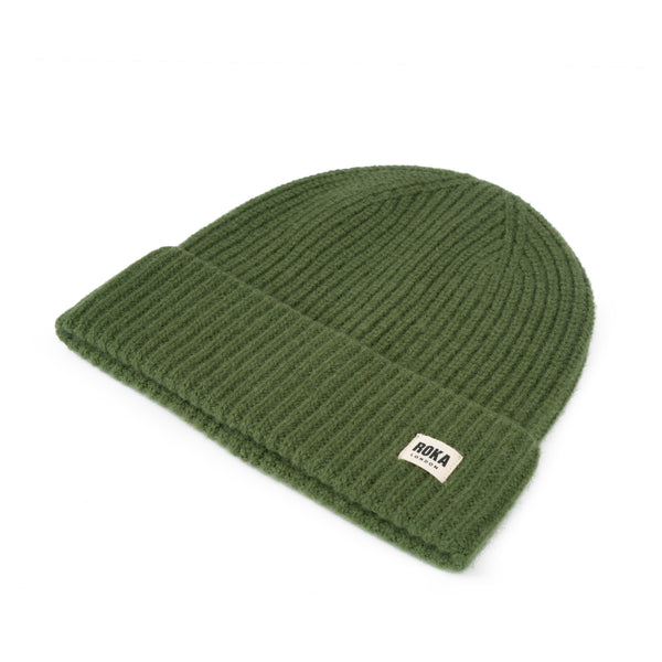 Roka London Shard Cashmere Beanie Hat In Avocado