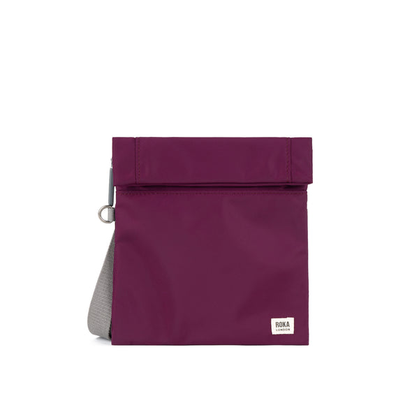 roka london Stratford Crossbody in Royal Burgundy