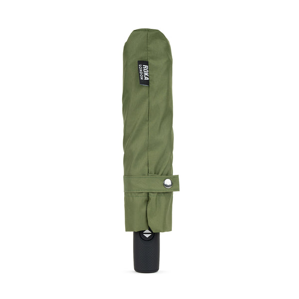 Roka London Waterloo Umbrella In Avocado/Midnight