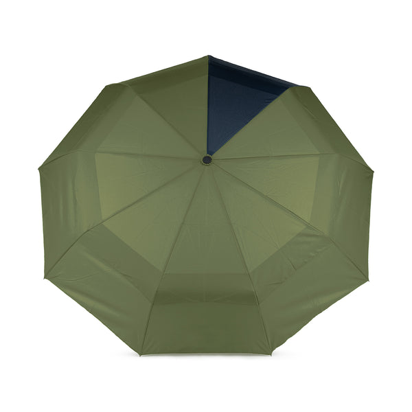 roka london Waterloo Umbrella in Avocado/Midnight