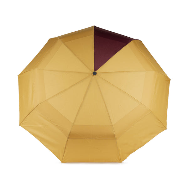 roka london Waterloo Umbrella in Corn/Plum
