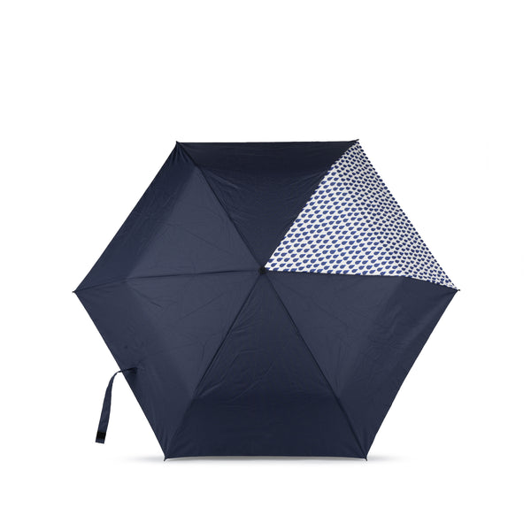 roka london Waterloo Umbrella in Denim Rain