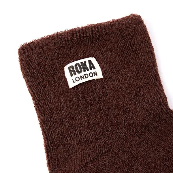 Roka London Watford Crop Socks For Women In Coco