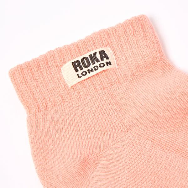 Roka London Wembley Ankle Socks For Kids In Nougat