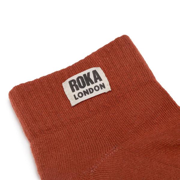 Roka London Wembley Ankle Socks For Women In Bran