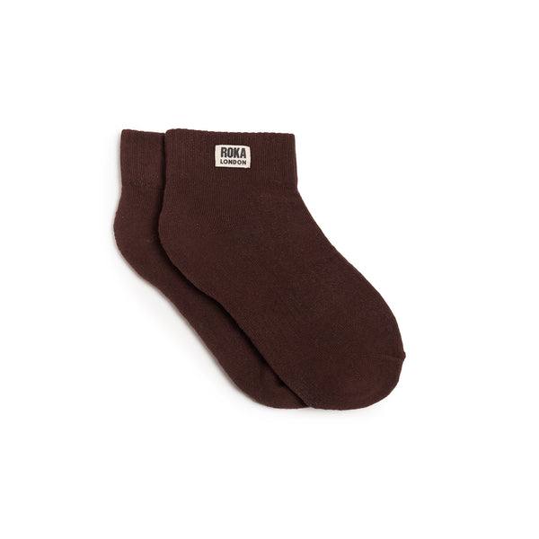 roka london Wembley Ankle Socks for Women in Coco