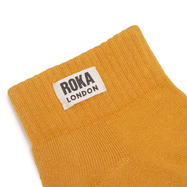 Roka London Wembley Ankle Socks For Women In Corn