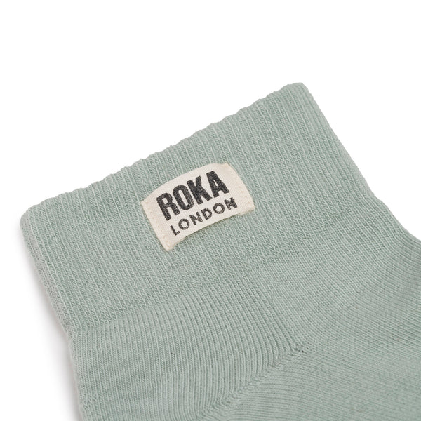 Roka London Wembley Ankle Socks For Women In Mist
