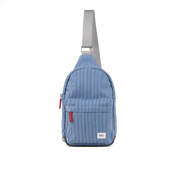 roka london Willesden Sling Bag in Blue Hickory